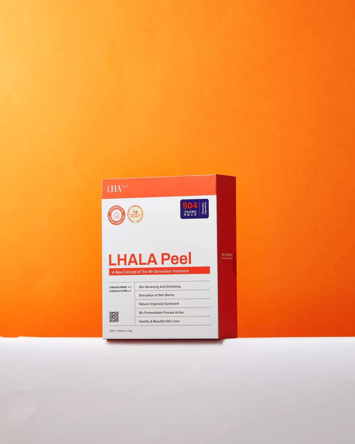 LHALA Peel box on the brand orange