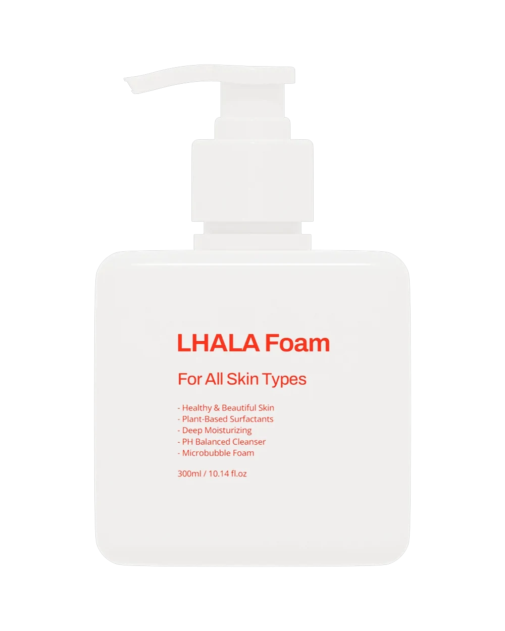 LHALA Foam, micro-bubble cleanser bottle